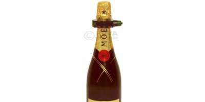 Etiqueta tipo Collar Antihurto y Alarma para Botellas de Champagne en Sistemas Antihurto