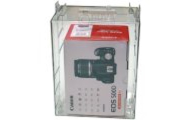 Contenedor antihurto y alarma para cámaras de fotos en Sistemas Antihurtos