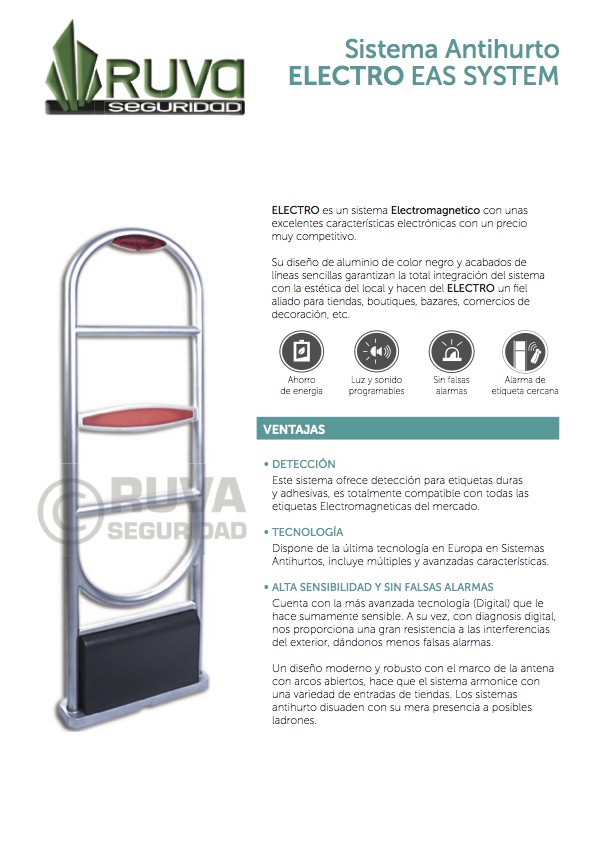 Sistema Antihurto EM modelo ELECTRO